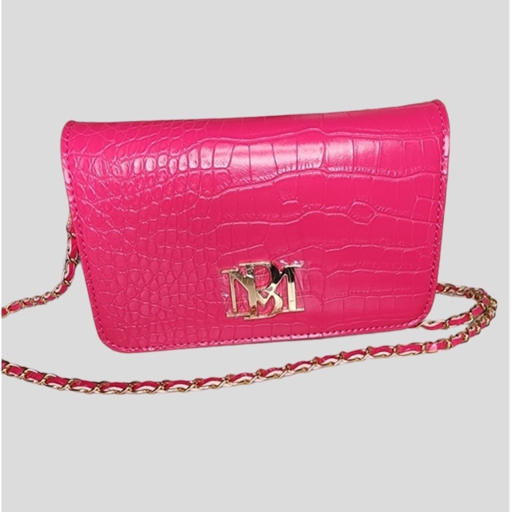 NEW WITH TAGS Badgley Mischka Crocodile Embossed Bag